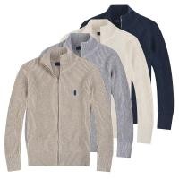ราคา Ralph Lauren Men s Sweater Autumn and Winter Stand up Collar Thick Wool Cardigan Men s Sweater Business Casual Wool Blend Full Pull Cardigan Sweater (28010519899)