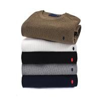 ราคา Ralph Lauren Autumn and Winter Men s round Neck Sweater Sweater Men s Business Casual Slim Fitting Pullover Blended Sheep Sweater Jacket (28010519747)