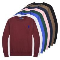 ราคา Ralph Lauren round Neck Sweater Men s Spring and Autumn Horse Logo round Neck Solid Color Long Sleeve Casual Embroidered Slim Business Men s Sweater (27810529464)