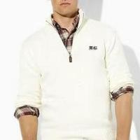 ราคา Ralph Lauren Stand Collar Half Zip Men s Horse Logo Sweater2024Autumn and Winter New Long Sleeve Pullover CottonTBase Jacket (26910529495)