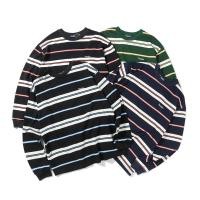 ราคา NAUTICA Embroidered Striped Long SleeveTT shirtCityBoyRetro Loose Casual Couple s Tops (29310529040)