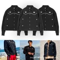 ราคา Needles trackBlack Butterfly Embroidered Casual Palace Style Jacket Short Suit Coat for Men and Women (28610535077)