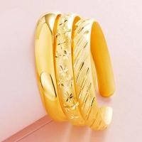 ราคา เวียดนามทรายทองหนายิปโซเปิดสร้อยข้อมือทองแดงบริสุทธิ์ชุบ999ทองดาวตกสุภาพสตรีสร้อยข้อมือ (26505138965)