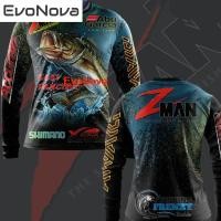 ราคา Evonova Kaki Pancing Baju เสื ้ อ BASS ตกปลาเสื ้ อยืดแขนยาว Baju Memancing เสื ้ อตกปลา Baju Pacing Lengan Panjang ตกปลา Daiwa Shimano Murah (23164442209)