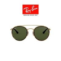 ราคา Ray Ban Round Double Bridge RB3647N 001 size 51 แว่นตากันแดด (907985980)