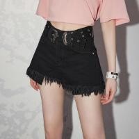 ราคา กางเกงขาสั้นผ้าเดนิมฟอกเอวสูง ยูนิฟรี พร้อมเข็มขัด (24485263821)