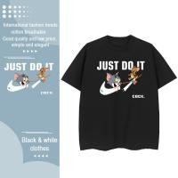 ราคา ซื้อ 2 แถม 1 การ์ตูนน่ารัก Tom Jerry ระดับไฮเอนด์ กีฬา แฟชั่น nike ระบายอากาศได้ เสื้อยืด สามารถ DIY เสื้อยืด (23264779464)