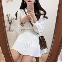 ราคา กระโปรงพลีท เอวสูง สีพื้น แฟชั่น 27578 (25532569951)