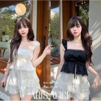 ราคา SALE เสื้อสายเดี่ยวผ้าคอตตอน ดีเทลเชือกผูกหน้า ป้าย nusa น้องน่าร้ากกกมากกก (14599678568)