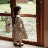 ราคา ชุดเดรสเด็กผู้หญิงสไตล์ย้อนยุคชุดฤดูใบไม้ร่วงสไตล์ใหม่เด็กฝรั่งเศสลูกไม้คอกระโปรงลายดอกไม้ w191 (28708898659)