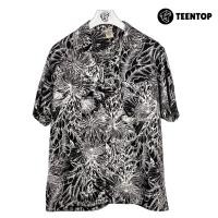 ราคา เสื้อฮาวาย ผ้าไหมอิตาลี เสื้อเชิ้ต แขนสั้น ลายดอก Teentop น้ำตาลเข้ม (25981077474)