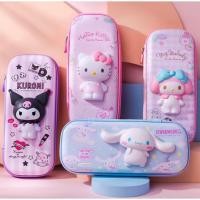 ราคา กล่องดินสอ Sanrio นักเรียนประถม กล่องดินสอสองชั้น 3d สามมิติ ขนาดใหญ่ (29559118518)