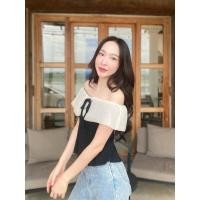 ราคา พร้อมในสต็อก PRE ส่ง05 08 67 เกาะอกปาดไหล่สายเวียด งานจึ้งแต่งผูกโบว์คล้องคอได้ (27307433280)