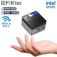ราคา GMKtec KB5 Mini PC Intel Celeron N5105 Windows 11 Pro 4K Mini PC DDR4 8GB RAM 128GB ROM WiFi5 BT4 2 Desktop Computer Wor (28309113429)