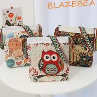 ราคา เสื้อผู้หญิง สไตล์ชาติพันธุ์กระเป๋าถือวินเทจสบายๆแบบพกพาเย็บปักถักร้อยกระเป๋า ค โรสบอดี กระเป๋าไหล่กระเป๋าช้างนกฮูกลายกระเป๋าช้อปปิ้งผู้หญิงกระเป๋าสะ (29810777860)