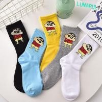 ราคา Lunapul Crayon Shin Chan ถุงเท้ากลางหลอด การ์ตูนอะนิเมะเครยอนชินจังถุงเท้าสั้น ถุงเท้ากีฬายืดหยุ่นผ้าฝ้ายระบายอากาศ (28760815268)