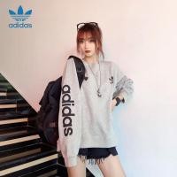 ราคา ADIDAS อาดิดาส 100 ต้นฉบับผ้าฝ้ายเสื้อกีฬาสําหรับผู้หญิงคู่เสื้อกันหนาว จุดต่ําสุด เสื้อสําหรับผู้หญิงคอลูกเรือเสื้อกันหนาว (27560084146)