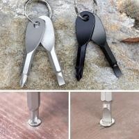 ราคา ไขควงแบบพกพาไขควงปากแบน Phillips ไขควงขนาดเล็กพวงกุญแจแหวนกลางแจ้ง EDC แบบพกพามัลติฟังก์ชั่น Wor (26760832556)