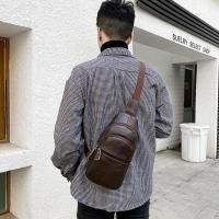 ราคา กระเป๋าหนังแท้ กระเป๋าคาดหน้าอก ขนาดใหญ่ ความจุกระเป๋า ผู้สื่อสาร ผู้ชายมัลติฟังก์ชั่เกาหลีรุ่นกระเป๋าสะพายขนาดเล็กชั้นแรก หนังวัว (28359063475)