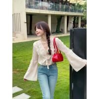 ราคา แฟชั่นลูกไม้เสื้อแขนยาวผู้หญิงอารมณ์เสื้อแขนยาว (29109204615)