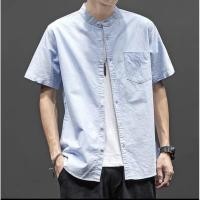 ราคา คอจีน แขนสั้น M L XL ผ้า OXFORD SHIRT LAND เสื้อเชิ้ตผู้ชาย คอจีนแขนสั้น เสื้อเชิ้ตคอจีน ขายส่ง ขายปลีก (14250141399)