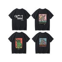 ราคา Keith Haring joint ins Artบุคลิกภาพพิมพ์เสื้อยืดแขนสั้นฤดูร้อนคู่ (25983412080)