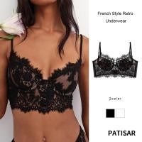 ราคา สไตล์ฝรั่งเศส Retro ชุดชั้นในสตรี Push Up ชุดชั้นในลูกไม้บางเซ็กซี่ Bra PR (26661031488)