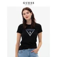 ราคา Guess ดีไซน์พิมพ์ลายหญิง Niche Round Neck Short Sleeved เสื้อยืดผ้าฝ้าย 100 Top YN2K8406K (28855143339)