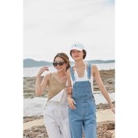 ราคา Sis Mario denim overalls ชุดเอี๊ยมยีนส์ยีนส์ ขายาว สียีนส์ฟ้าและสีขาว (21930061734)