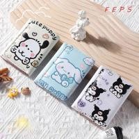 ราคา กระเป๋าสตางค์สามพับ FEPS กระเป๋าสตางค์สั้นอเนกประสงค์หนัง PU การ์ตูนหลายช่อง Kuromi Pochacco Cinnamoroll ผู้ถือบัตรผู้หญิง (24582748285)