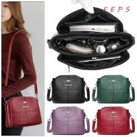 ราคา กระเป๋าสะพายข้างหนัง PU FEPS กระเป๋าสะพายสีทึบทรงสี่เหลี่ยม กระเป๋าโท้ต PU (29660882847)