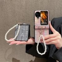 ราคา สําหรับ OPPO Find N3 Flip Luxury การออกแบบกระบวนการที่ไม่ซ้ํากันรูปแบบถักเคสโทรศัพท์สําหรับ OPPO ค้นหา N2Flip สร้อยข้อมือลูกปัดพับกลับโทรศัพท์กันกระแทกฝาครอบป้องกัน (28058665677)