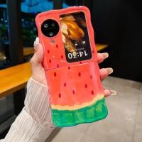 ราคา สําหรับ OPPO ค้นหา N3 Flip Premium Deluxe รูปแบบแตงโมออกแบบพับสําหรับ OPPO ค้นหา N2 Flip เทรนด์แฟชั่น Full Wrap โปร่งใสกรณี (27401019188)