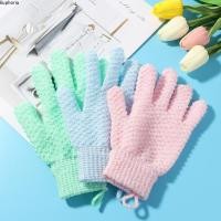 ราคา Euphoria ถุงมือขัดอาบน้ํานุ่มห้านิ้วสปาอาบน้ําสองด้านขัด Mitt Rub Dead Skin Removal ทําความสะอาดร่างกาย (28560931363)