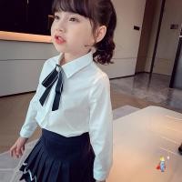 ราคา ขายร้อน สาวเสื้อเชิ้ตสีขาวสไตล์ใหม่เด็กกระโหลกสไตล์แขนยาวด้านบน (28710933599)