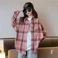 ราคา ขายร้อน เสื้อเชิ้ตเด็กผู้หญิงเสื้อแขนยาวแฟชั่นลายสก๊อตเด็กสไตล์ใหม่ (28710933503)