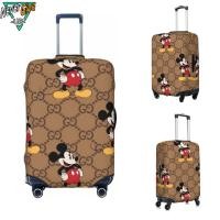 ราคา Disney Mickey Mouse Miki Designs พิมพ์กันฝุ่นกระเป๋าเดินทาง Protector ล้างทําความสะอาดได้ยืดหยุ่นกระเป๋าเดินทาง Anti Scratch (29754522214)