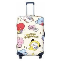 ราคา In Stock BTS BT21 กระเป๋าเดินทางป้องกันยืดหยุ่นป้องกันล้างทําความสะอาดได้กระเป๋าเดินทางเหมาะสําหรับ 18 32 นิ้ว (28410176447)