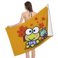 ราคา Sanrio Keroppi 70 140 ซม ผ้าขนหนูอาบน้ําไมโครไฟเบอร์การ์ตูนผ้าขนหนูชายหาดผ้าขนหนูดูดซับสูง สระว่ายน้ําของขวัญท่องเที่ยว (27010494538)