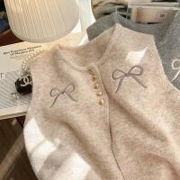 ราคา สีส้ม เหมียว บ้าน เซียวเซียง สไตล์ปักรอบคอเสื้อกันหนาวเสื้อกั๊กผู้หญิงฤดูใบไม้ผลิรูปแบบใหม่สวมใส่ด้านนอกเสื้อกั๊กแขนกุดเสื้อกั๊ก (28855134090)