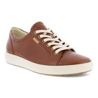 ราคา ECCO รองเท้าผ้าใบหนังรุ่น Soft 7 COGNAC สีน้ำตาล (23869369750)