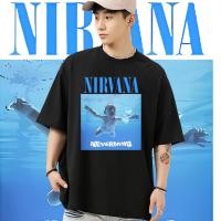 ราคา เสื้อวงไทย Nirvana วงดนตรี เสื้อยืด นางฟ้า Wings ร็อค คอกลม ถนน หลวม ท็อปส์ COD (26752737723)