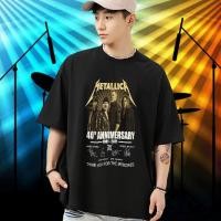 ราคา เสื้อวงไทย Metalica ร็อค วงดนตรี เสื้อยืด 40 วันครบรอบ วินเทจ ประเทศไทย เสื้อยืด (29603132168)
