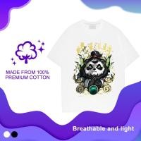 ราคา ประเทศไทย แพนด้า การพิมพ์ แขนสั้น คอกลม ผ้าฝ้ายยืดหยุ่น สันทนาการ oversized เสื้อยืด (24771694232)