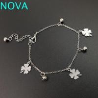 ราคา สร้อยข้อมือกําไลข้อเท้า NOVA Clover โลหะผสมไฟฟ้า Lucky Bell Feet กําไลข้อเท้า แฟชั่นโชคดีเรขาคณิตสไตล์เกาหลีหญ้าข้อเท้าโซ่หญิง (29559226262)