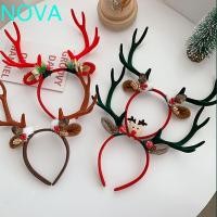 ราคา Nova ผู้หญิงผม Hoop สําหรับสาว Headwear ขนาดใหญ่ Antlers Deer Plush Ball ลื่นสไตล์เกาหลี Hairbands (26709235813)