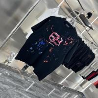 ราคา Balenciaga2024เสื้อยืดแขนสั้นทรงหลวมแฟชั่นเรียบง่ายสำหรับผู้ชายและผู้หญิงในช่วงฤดูร้อน cgwi (29610929010)