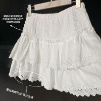 ราคา กระโปรง ทรงเอ ปักลายลูกไม้ ทรงหลวม แฟชั่นสําหรับสตรี (22365919190)