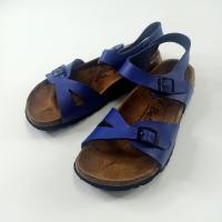 ราคา รองเท้าผู้หญิง รัดส้น Birkenstock Betula RIO Style Blue Strap Women Sandal Sz 37 (28611243244)