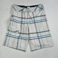 ราคา กางเกงเซิร์ฟ MOSSIMO Board Shorts White Plaid Swim Trunks Sz 30 (27500740029)